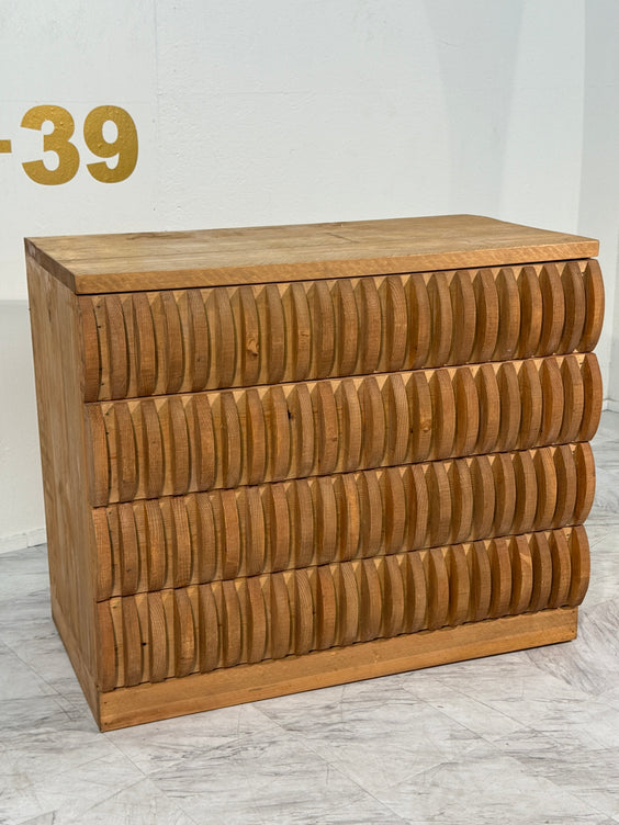 Pine Drawer by Mario Ceroli, Italy, circa 1970s