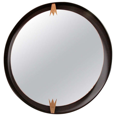 Iron and Brass Moderne Mirror