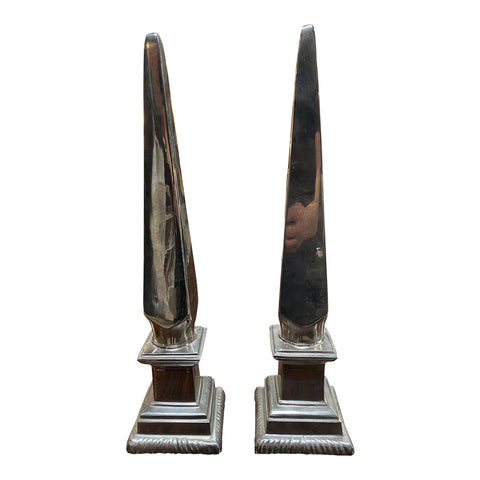 Pair of 2 Italian Obelisk 1950