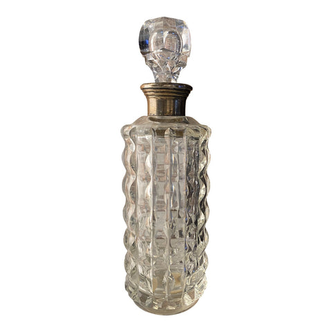 Decorative Italian Bottle in crystal 1950s