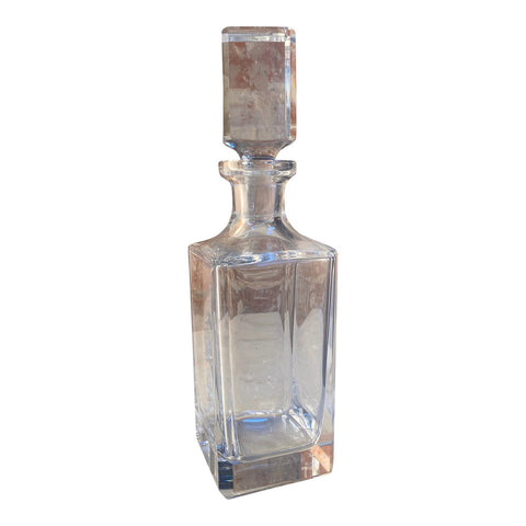 Decorative Italian Crystal Bottle 1950s