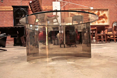 Italian Mirror and Steel Table