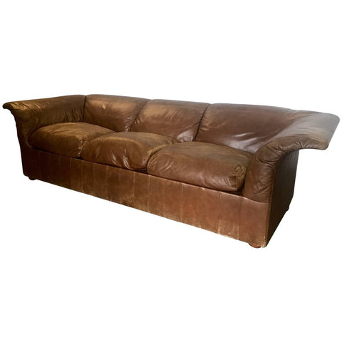 Sofa "Poltrona Frau" in Leather by Luigi Massoni