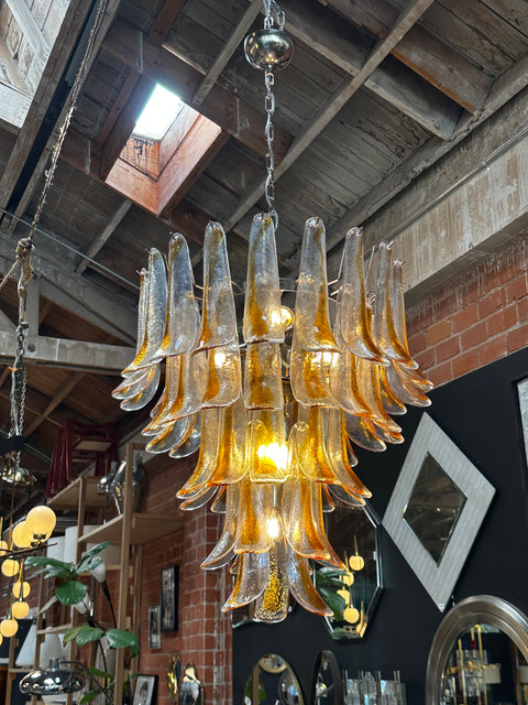 Beautiful Italian Oversize Murano Chandelier 1970s