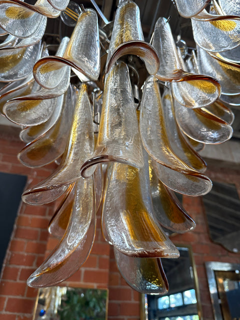 Beautiful Italian Oversize Murano Chandelier 1970s