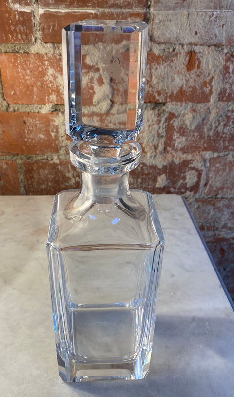 Decorative Italian Crystal Bottle 1950s