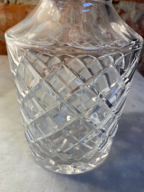 Decorative Italian Crystal Bottle 1950s