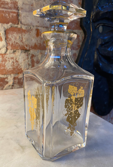 Decorative Crystal Bottle 1950s