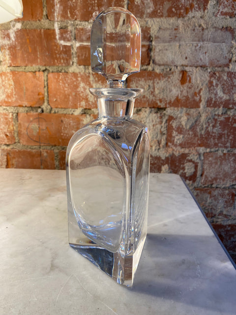 Decorative Italian Crystal Bottle 1940s