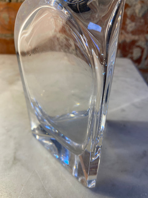 Decorative Italian Crystal Bottle 1940s