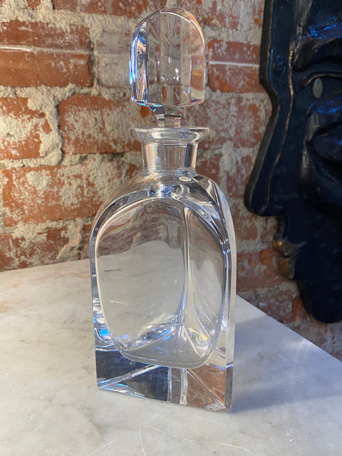 Decorative Italian Crystal Bottle 1940s