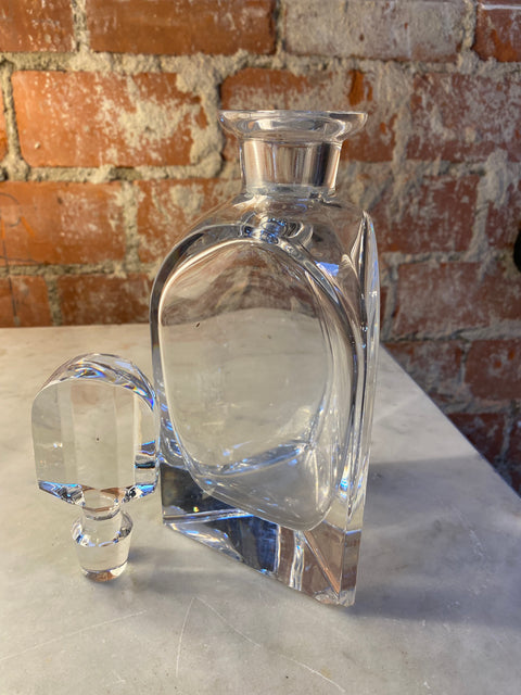 Decorative Italian Crystal Bottle 1940s