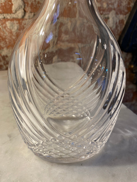 Decorative Italian Crystal Bottle 1950s