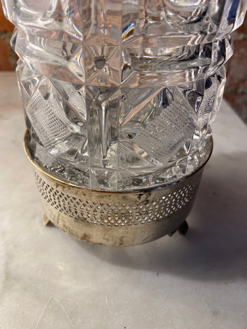 Decorative Italian Bottle made with Crystal 1950s