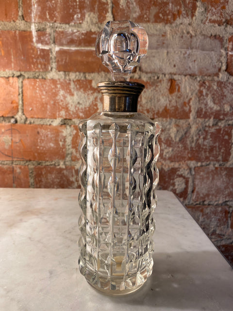 Decorative Italian Bottle in crystal 1950s