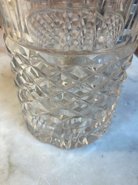 Decorative Crystal Bottle made in Italy 1950s