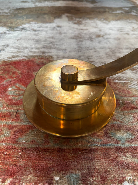 Mid Century Italian Fully Brass Table Lamp 1960s