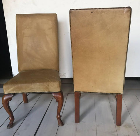 Pear of Ralph Lauren Chairs in Leather, Labelled