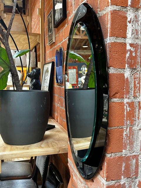 1970s Italian Double Glass Wall Mirror