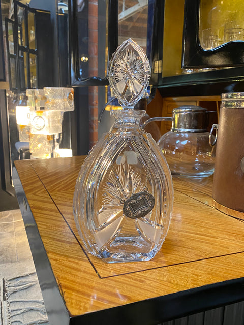 Decorative Crystal Bottle made in Italy 1950s