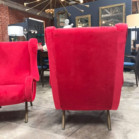 Pair of Italian Marco Zanuso "Senior" Armchairs