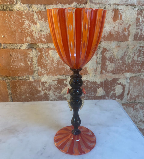 Italian Handcrafted Murano Red Glass 1970s