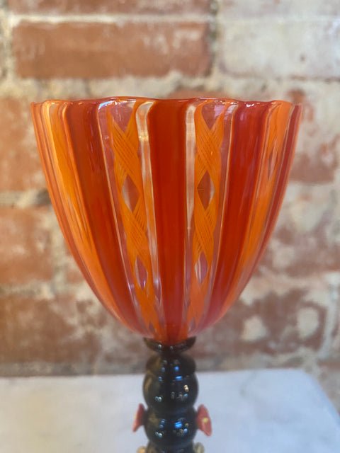 Italian Handcrafted Murano Red Glass 1970s