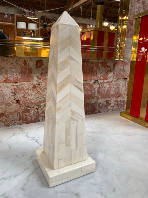 Decorative Italian Wood Obelisk 1970