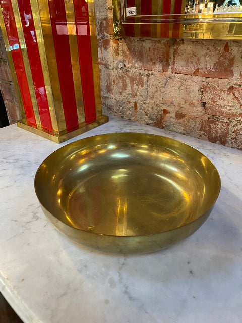 Decorative Italian Brass Bowl Italy 1950