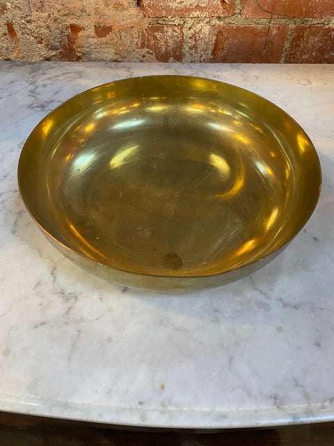Decorative Italian Brass Bowl Italy 1950