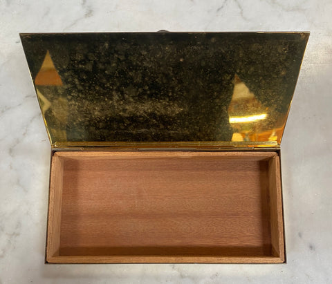 Italian Decorative Brass Box 1980s