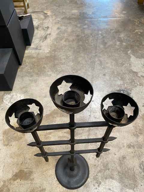 1940s Italian iron Candelabra