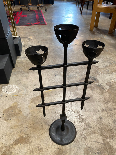 1940s Italian iron Candelabra