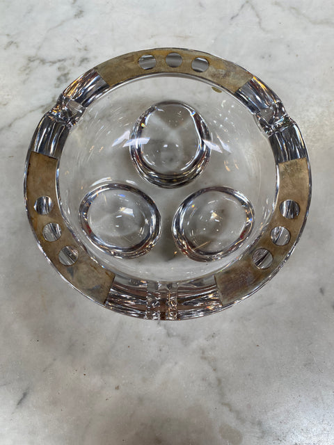 Mid-Century Crystal Ashtray 1960s