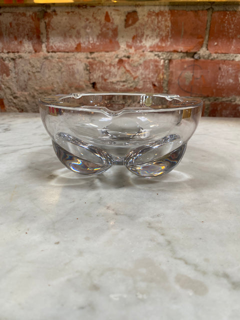 Mid-Century Crystal Ashtray 1960s