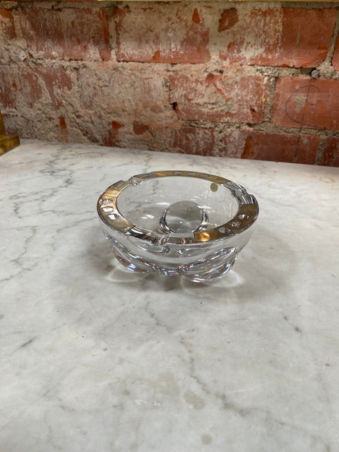 Mid-Century Crystal Ashtray 1960s