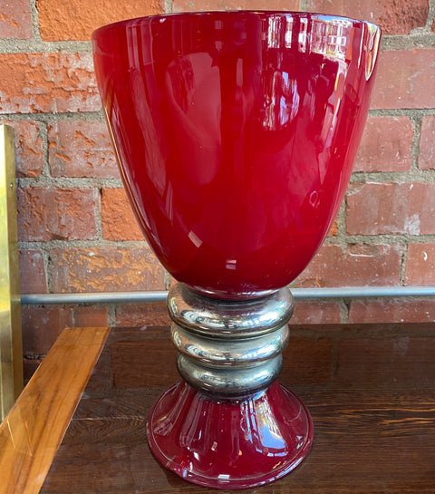 1960s Mid-Century Italian Red Table Lamp