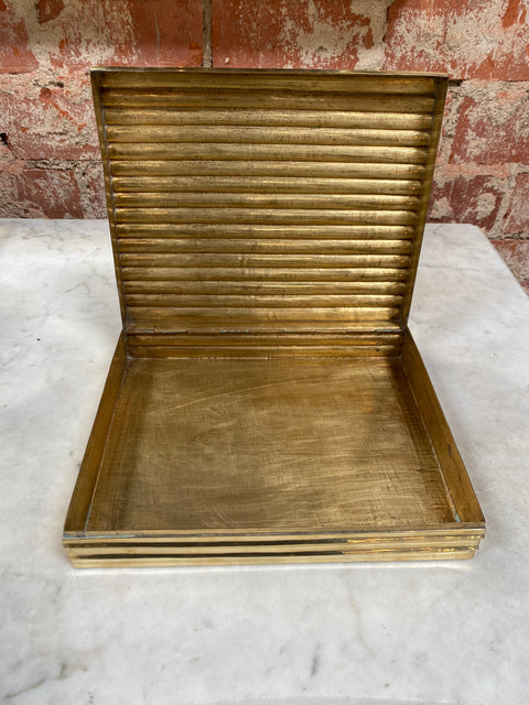 1980s Vintage Italian Decorative Brass Box