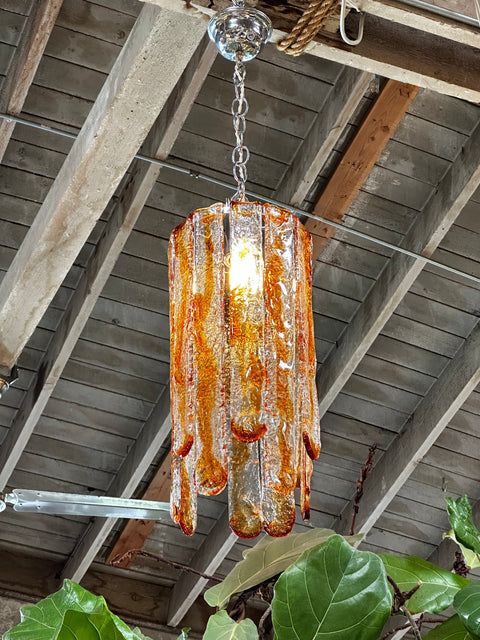 "Cascade" Mazzega Chandelier by Carlo Nason for Mazzega in Murano Glass, 1970