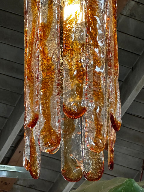 "Cascade" Mazzega Chandelier by Carlo Nason for Mazzega in Murano Glass, 1970