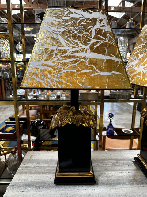 Pair of 2 Unique Art Deco Italian Table Lamps