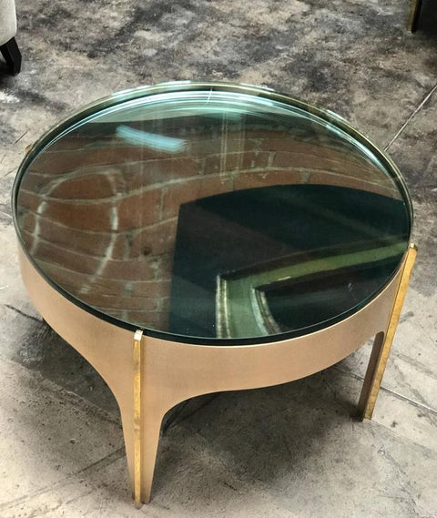 ma 39's Custom Ivory Magnifying Lens Coffee Table
