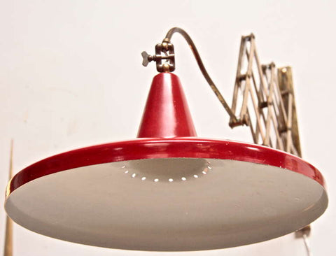 Italian Lacquered Metal Wall Light