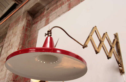 Italian Lacquered Metal Wall Light