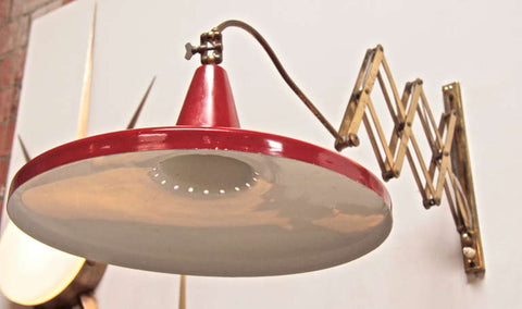 Italian Lacquered Metal Wall Light
