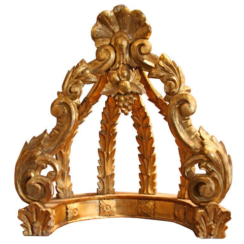 Italian 19th C. Gold Leaf Crown
