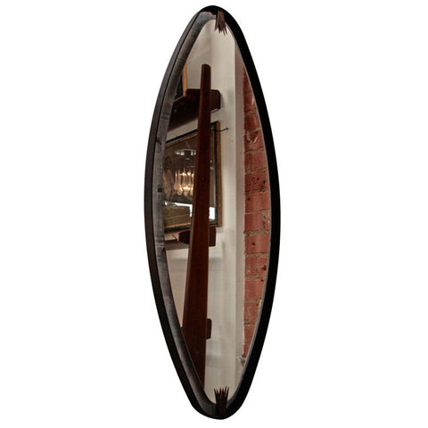 ma 39's oversized Iron, Brass Oval Mirror