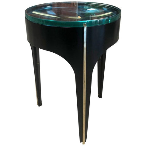Ma 39's Custom Magnifying Lens End Table in Black