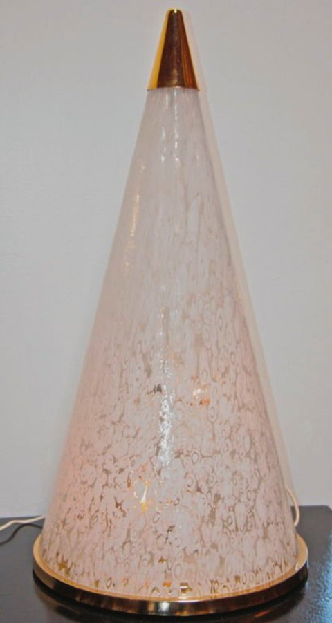 70s "ESPERIA" Pyramid Glass Floor or Table Light