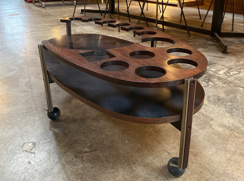 Ico Parisi Sculptural Open Bar Coffee Table Mod. Idra. Italy, 1960s